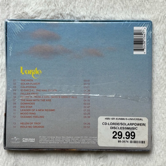 Brand New Lorde Solar Power Special Music Box Edition (NO CD INCLUDED) - Picture 3 of 4